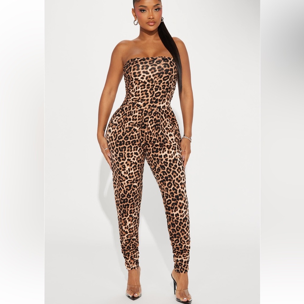 Cheetah print me baby versatile jumpsuit